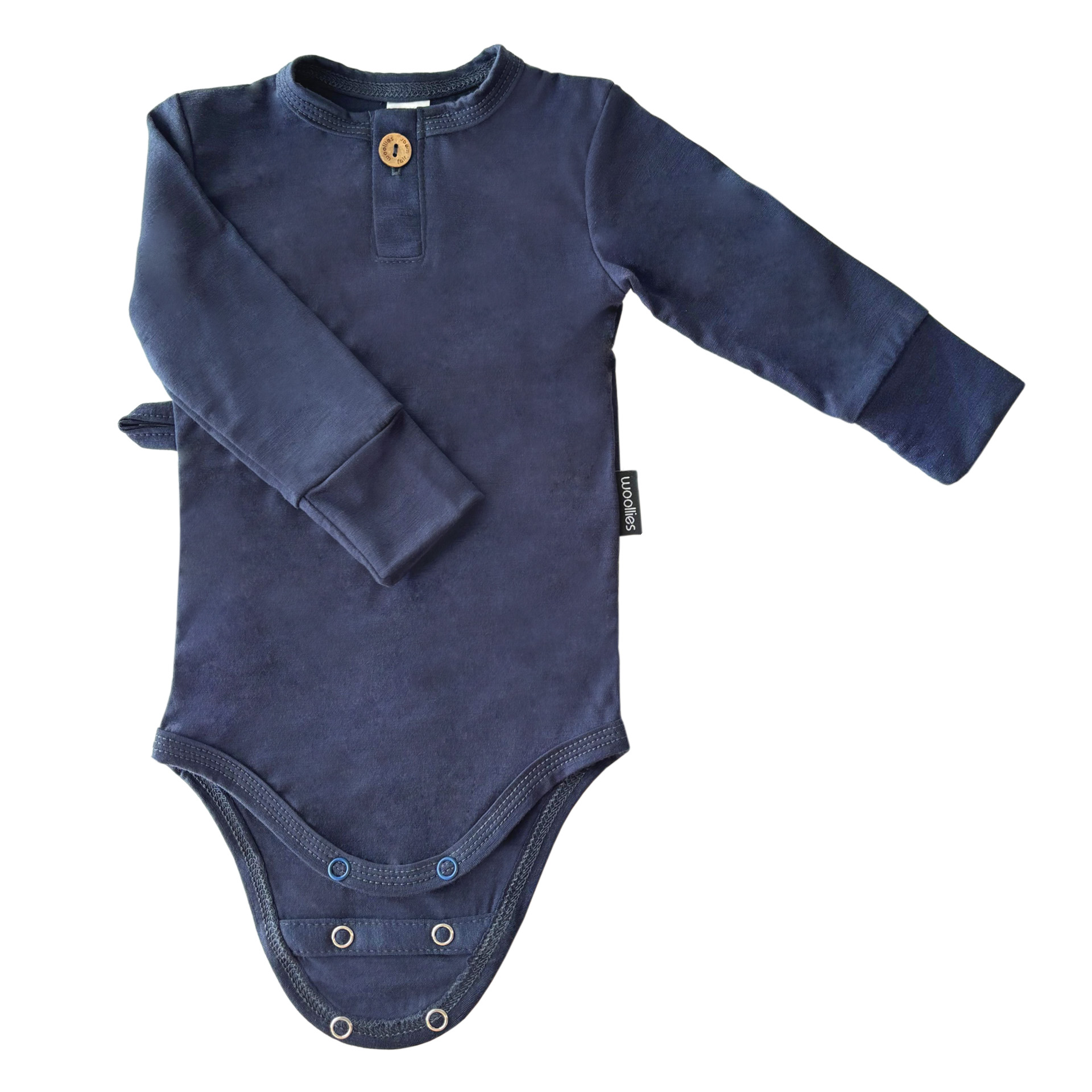 Detské celoročné merino body s dlhým rukávom – Obrázok 2